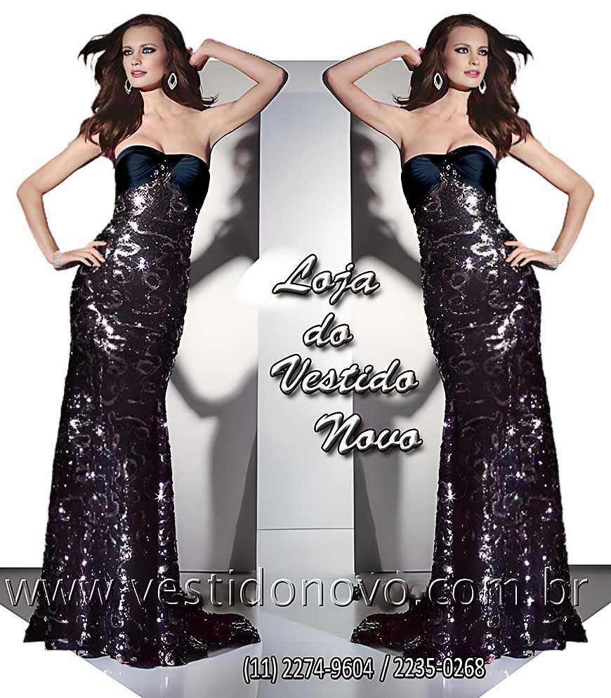 vestido para bodas de prata, azul marinho e prata, todo em pedraria e brilho, São Paulo
