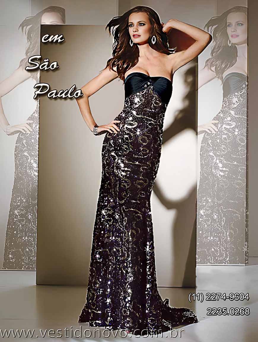 vestido para bodas de prata, azul marinho e prata, todo em pedraria e brilho, São Paulo