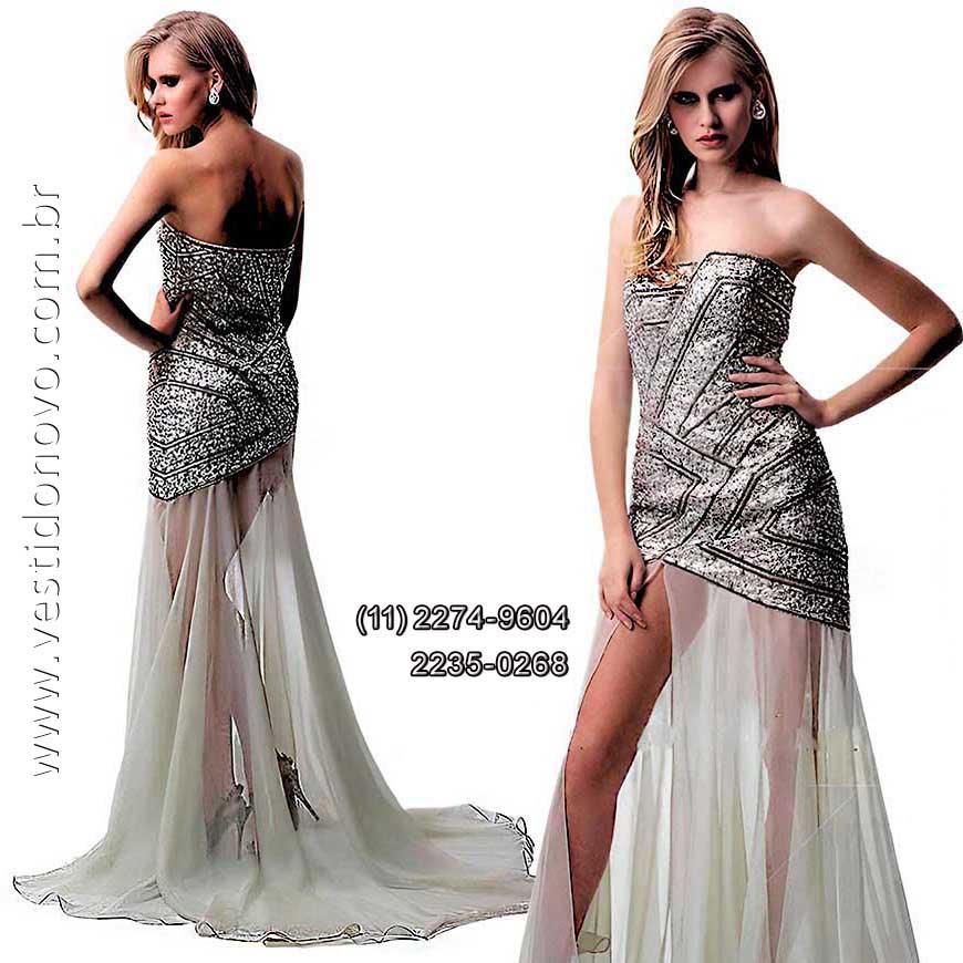 vestido para bodas de prata, mãe da noiva, plus size, com pedraria brilho e transparência em São Paulo