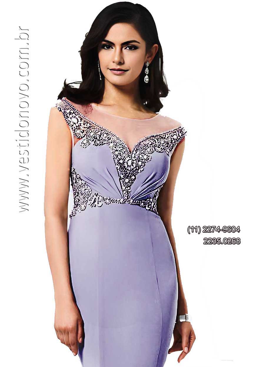 Vestido bodas de prata, com brilho e pedraria no busto, São Paulo