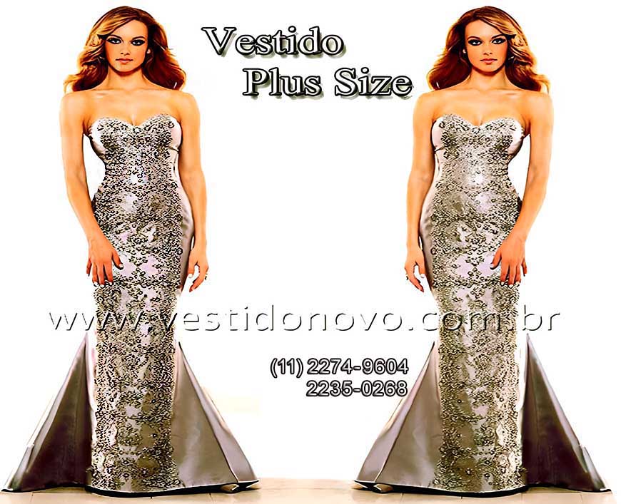 Vestido Bodas de Prata em zibeline com pedraria, zona sul de São Paulo