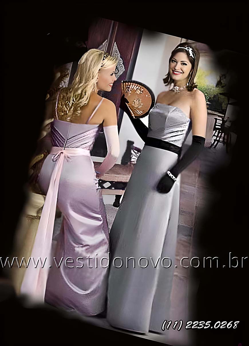 vestido cinza chumbo, Bodas de Prata, em cetim importado, zona sul de São Paulo sp